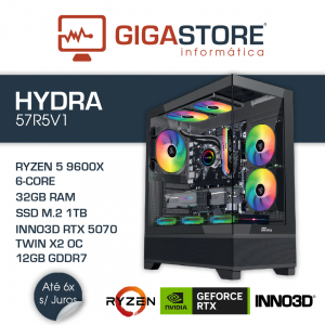 Desktop Gaming HYDRA-57R5V1 RYZEN 5 9600X 32GB RAM 1TB SSD W11